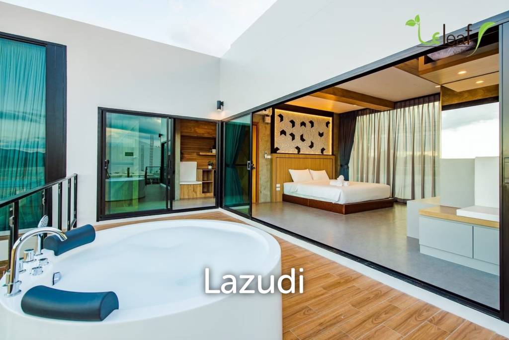 Modern Pool Villa with Outdoor Slide in Leleaf Sea Beach Pak Nam Pran