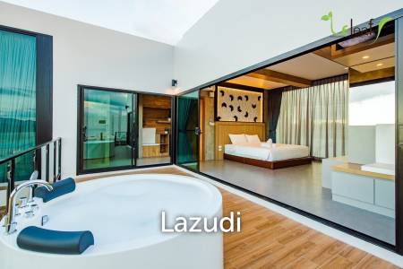 Modern Pool Villa with Outdoor Slide in Leleaf Sea Beach Pak Nam Pran