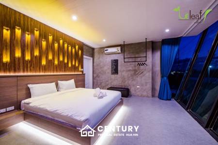 Modern Pool Villa with Outdoor Slide in Leleaf Sea Beach Pak Nam Pran