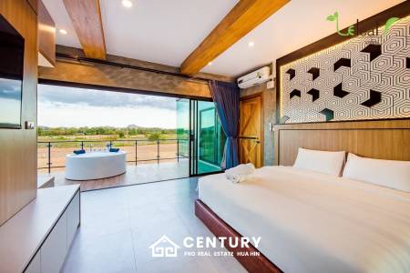 Modern Pool Villa with Outdoor Slide in Leleaf Sea Beach Pak Nam Pran