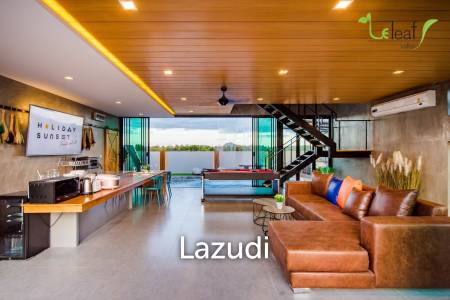 Modern Pool Villa with Outdoor Slide in Leleaf Sea Beach Pak Nam Pran