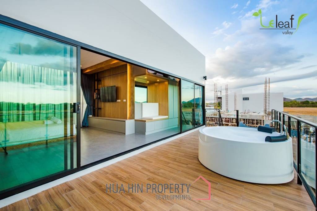 Modern Pool Villa with Outdoor Slide in Leleaf Sea Beach Pak Nam Pran
