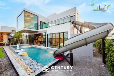 Modern Pool Villa with Outdoor Slide in Leleaf Sea Beach Pak Nam Pran
