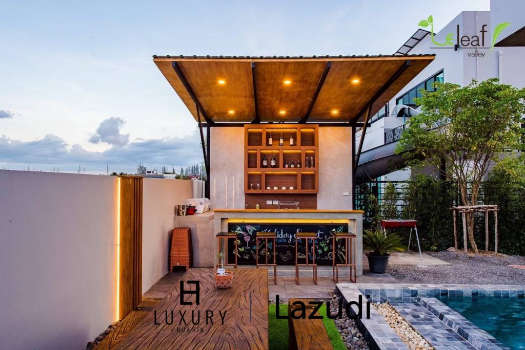 Modern Pool Villa with Outdoor Slide in Leleaf Sea Beach Pak Nam Pran