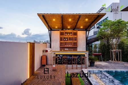 Modern Pool Villa with Outdoor Slide in Leleaf Sea Beach Pak Nam Pran