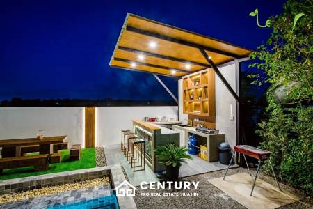 Modern Pool Villa with Outdoor Slide in Leleaf Sea Beach Pak Nam Pran