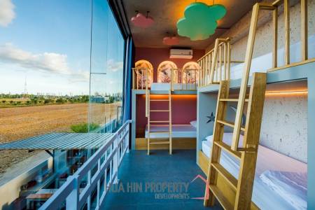 Modern Pool Villa with Outdoor Slide in Leleaf Sea Beach Pak Nam Pran