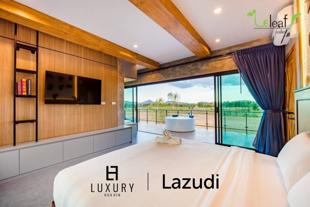 Modern Pool Villa with Outdoor Slide in Leleaf Sea Beach Pak Nam Pran