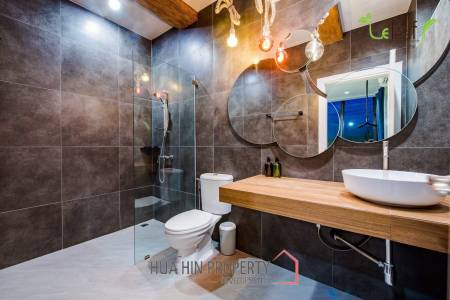 Modern Pool Villa with Outdoor Slide in Leleaf Sea Beach Pak Nam Pran