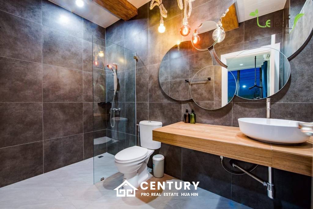 Modern Pool Villa with Outdoor Slide in Leleaf Sea Beach Pak Nam Pran