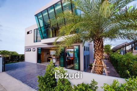 Modern Pool Villa with Outdoor Slide in Leleaf Sea Beach Pak Nam Pran