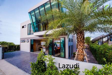 Modern Pool Villa with Outdoor Slide in Leleaf Sea Beach Pak Nam Pran