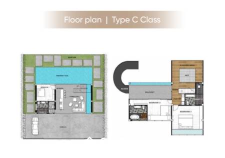 Modern Pool Villa with Outdoor Slide in Leleaf Sea Beach Pak Nam Pran
