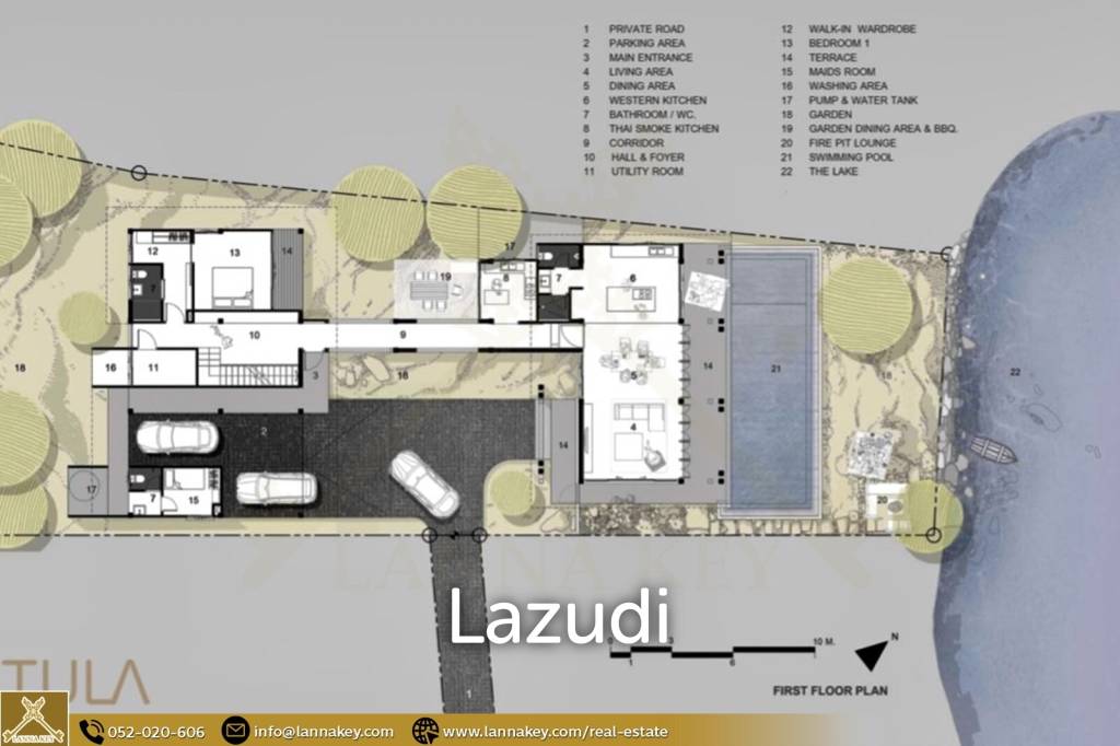 วิลล่า 4 ห้องนอน พร้อมสระว่ายน้ำวิวทะเลสาบและภูเขา