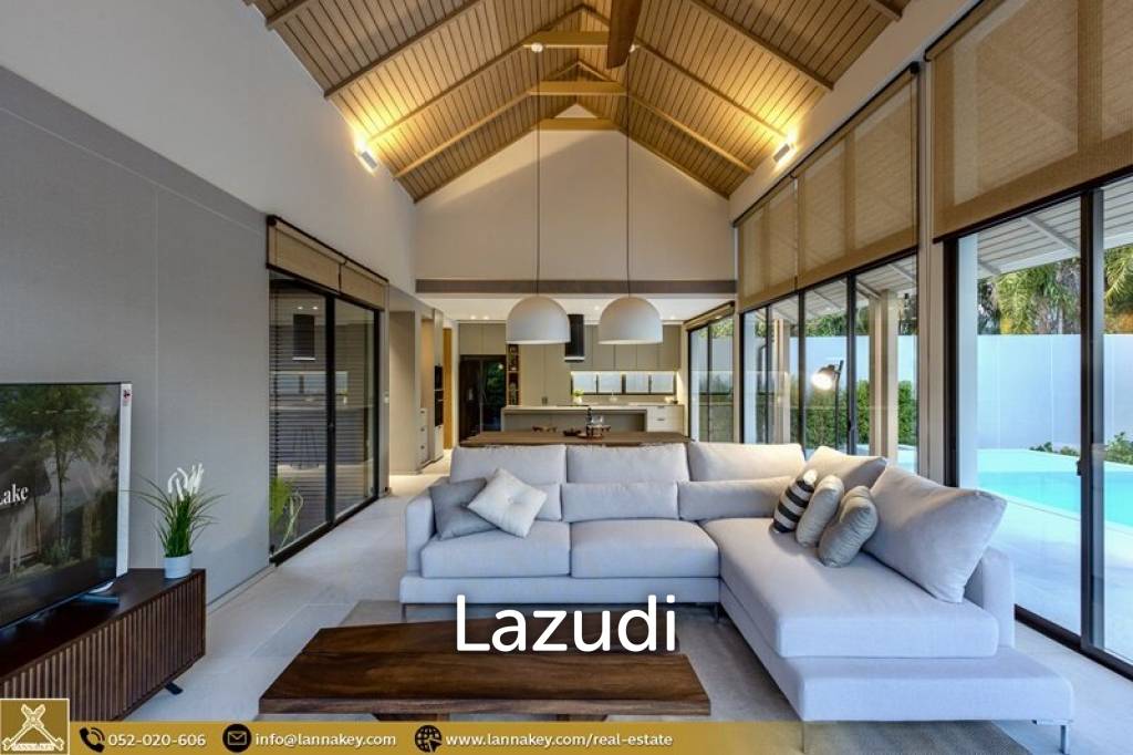 วิลล่า 4 ห้องนอน พร้อมสระว่ายน้ำวิวทะเลสาบและภูเขา