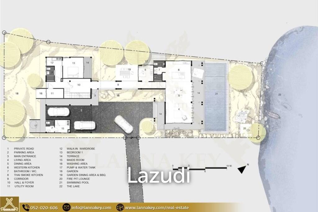 วิลล่า 4 ห้องนอน พร้อมสระว่ายน้ำวิวทะเลสาบและภูเขา