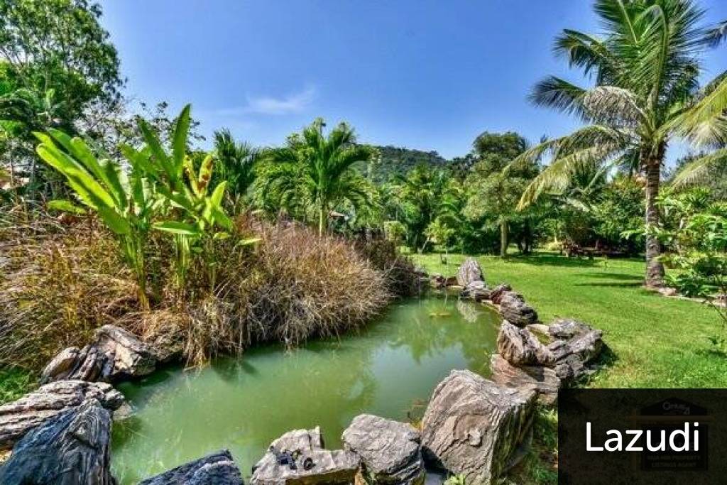 Exotic Land Plot with Feature Pond