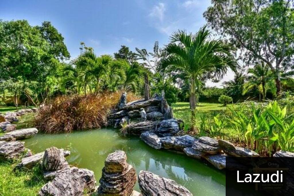 Exotic Land Plot with Feature Pond