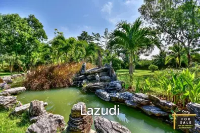 Exotic Land Plot with Feature Pond