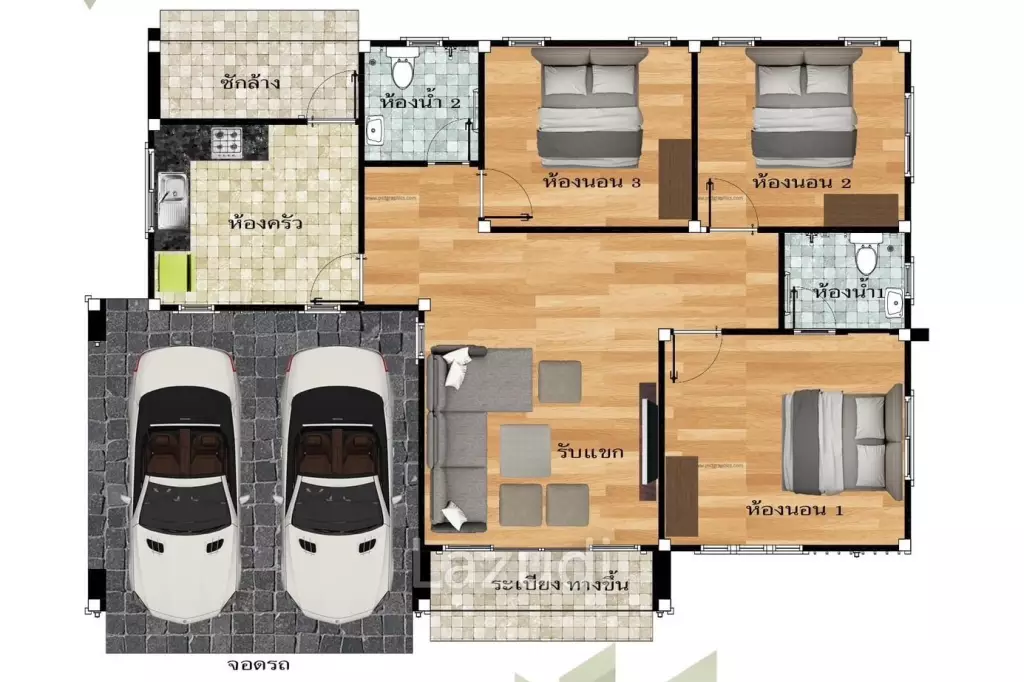 Single-story 3 bedrooms house for sale