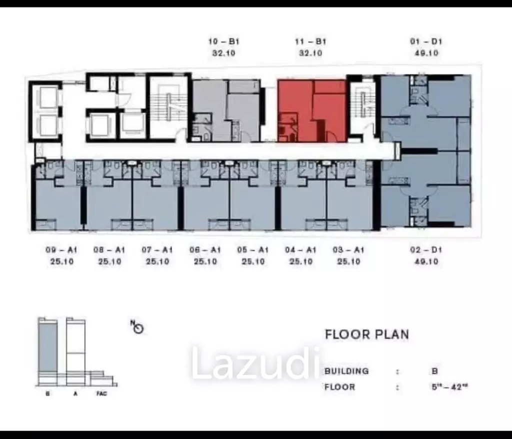 1 Bed 32 SQ.M Chapter Charoennakorn-Riverside