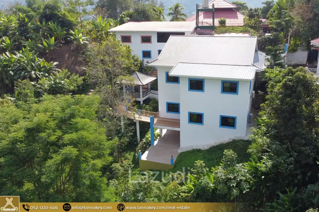 Newly house build on hill for sale in Mae Chan