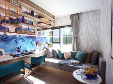 2 bed 45.75 SQM, THE BASE Phetchaburi Thong