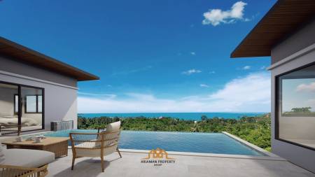 Villa with Panoramic Ocean View in Chaweng Noi