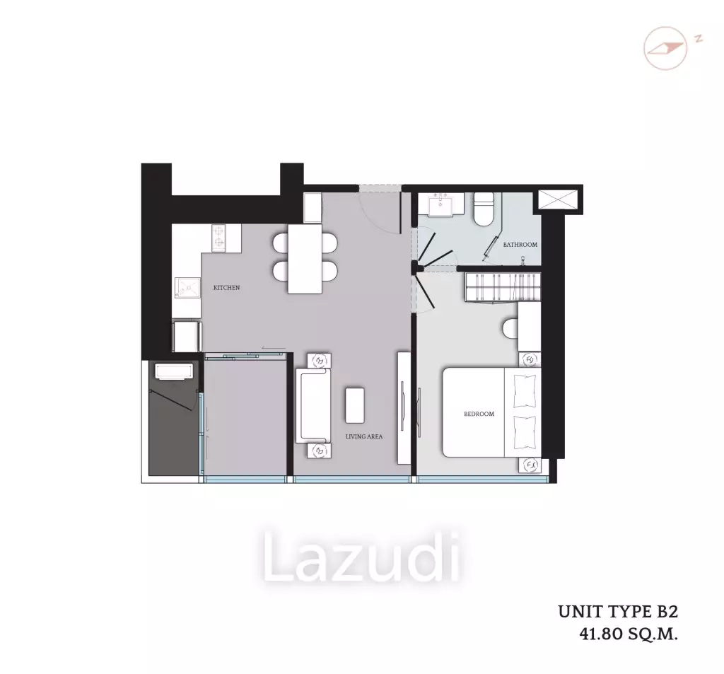 1 Bed Plus 1 Bath 41 SQ.M. CLOUD Residences SKV23