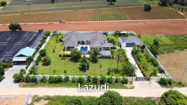 KHAO TAO : Great Quality 3 bed pool villa on 2 rai land