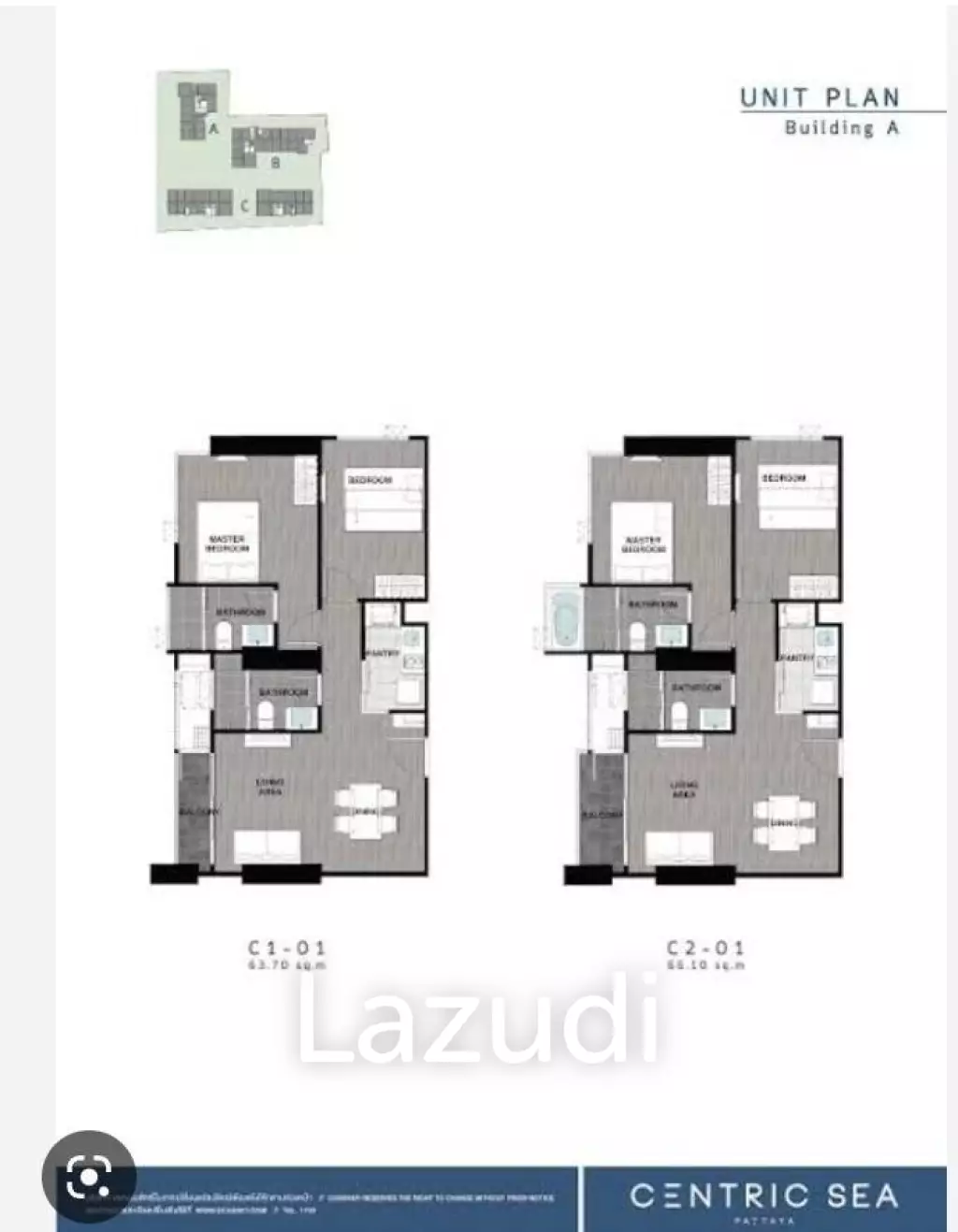 1 Bed 1 Bath 35.45 Sqm. Centric Sea Pattaya
