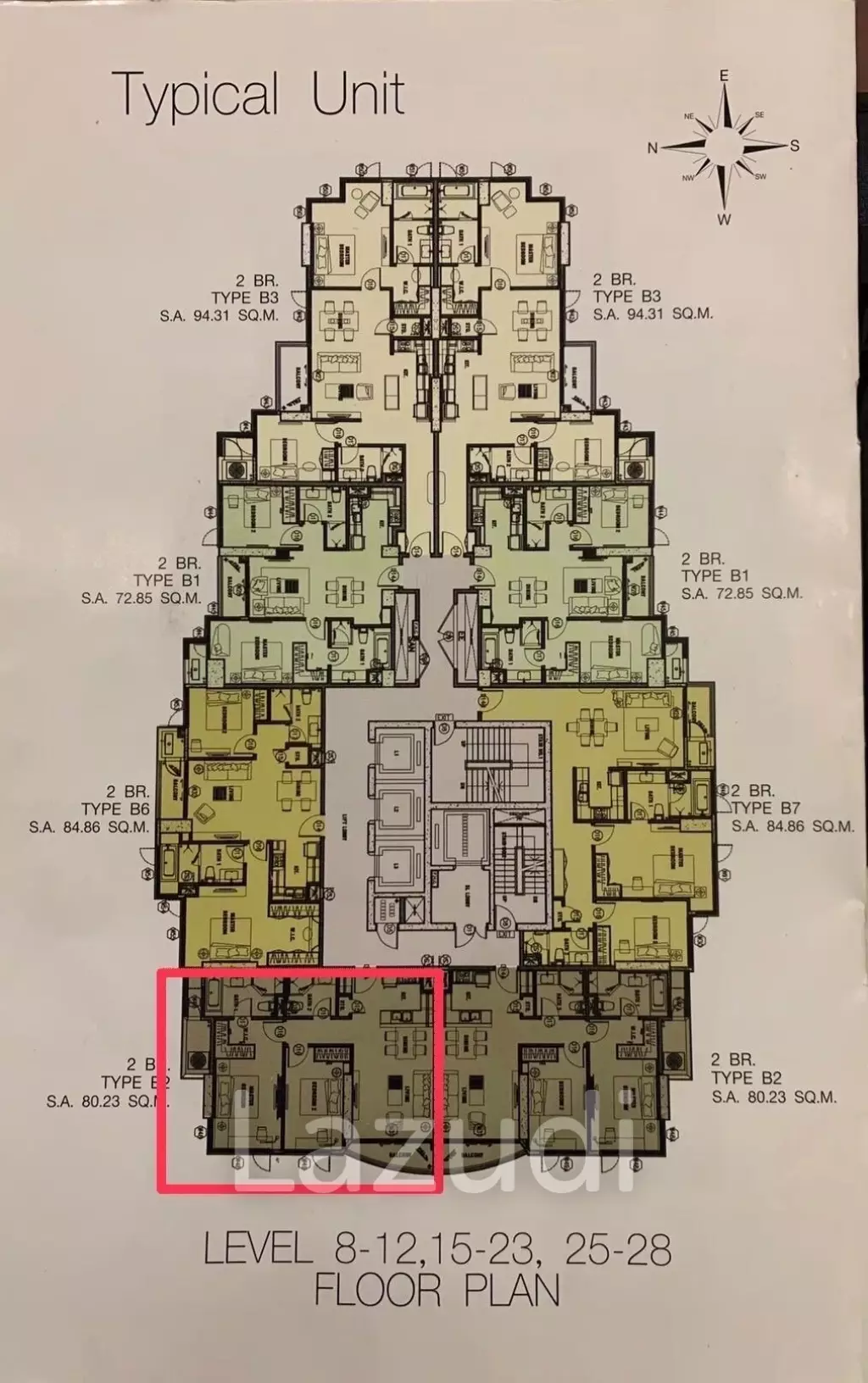 2 Bed 3 Bath 81 SQ.M At  Q Langsuan