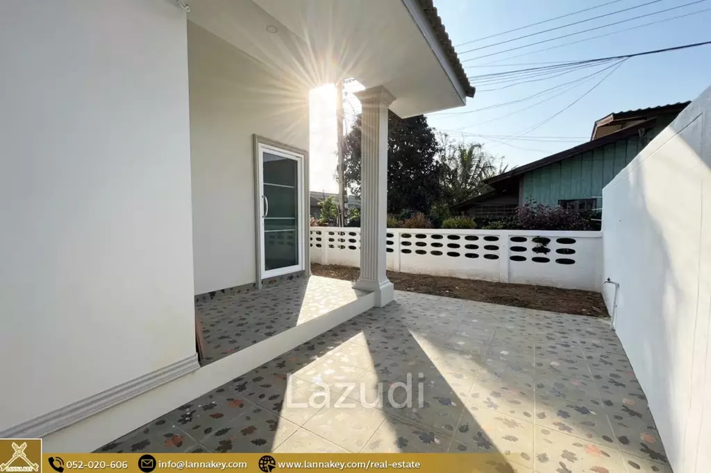 New cozy 2 bedrooms house for sale in Wiang Chai