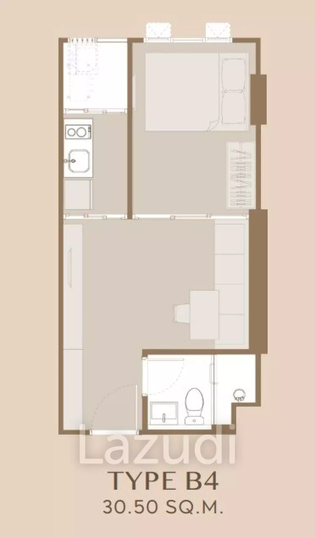 31.94 sqm 1 Bedroom Condo at Aspire Onnut Station Bang Chak Bangkok