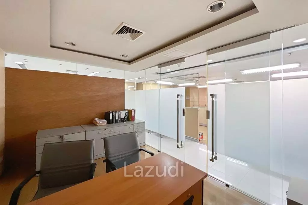 Fully Furnished + Fitted Office Space for Rent in Bangkok - SinoThai Building on Asoke Road Near MRT Sukhumvit + BTS Asok