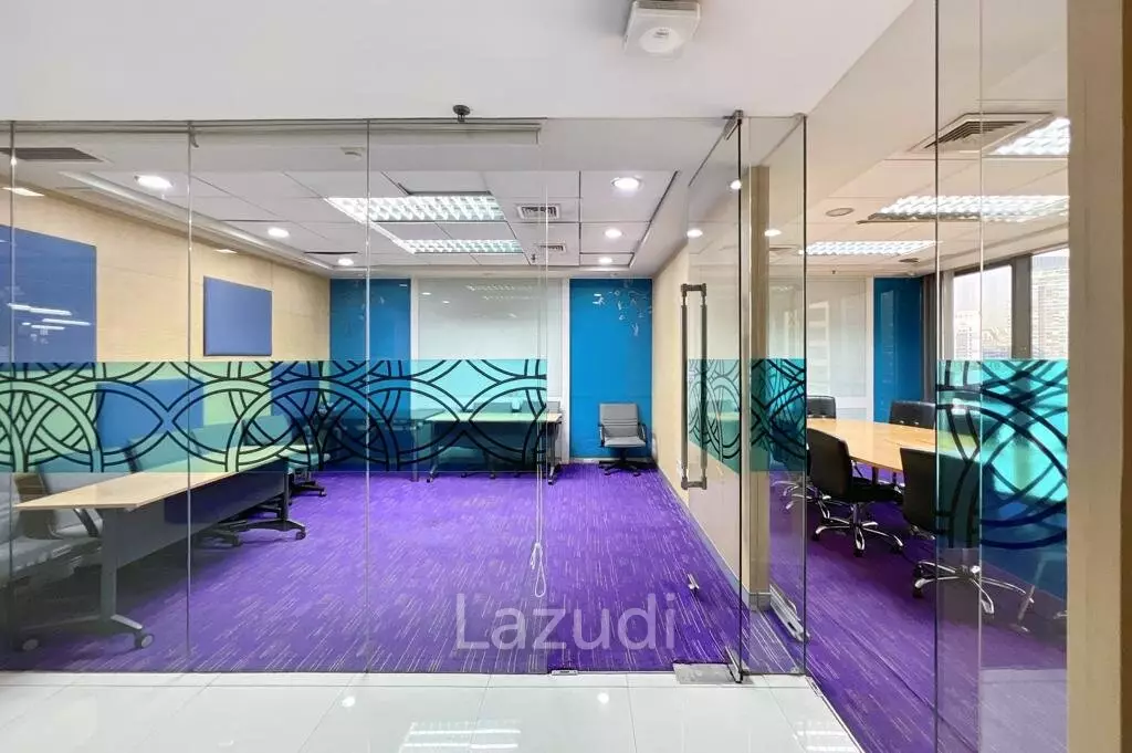 Fully Furnished + Fitted Office Space for Rent in Bangkok - SinoThai Building on Asoke Road Near MRT Sukhumvit + BTS Asok
