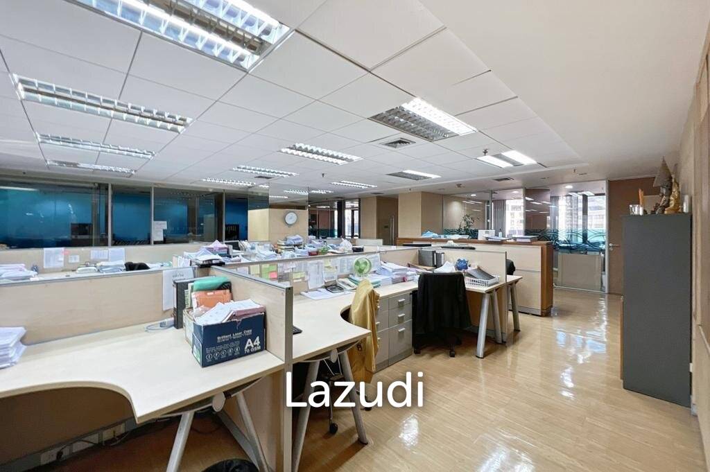 Fully Furnished + Fitted Office Space for Rent in Bangkok - SinoThai Building on Asoke Road Near MRT Sukhumvit + BTS Asok