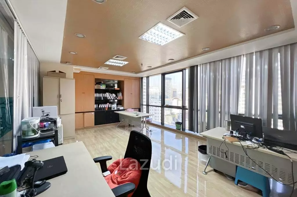 Fully Furnished + Fitted Office Space for Rent in Bangkok - SinoThai Building on Asoke Road Near MRT Sukhumvit + BTS Asok