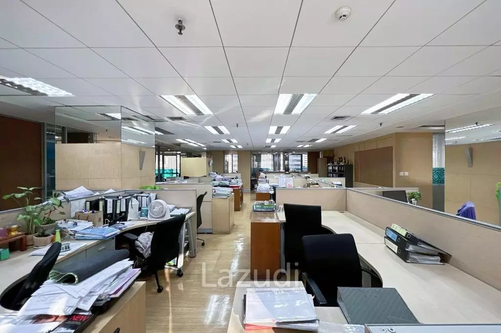 Fully Furnished + Fitted Office Space for Rent in Bangkok - SinoThai Building on Asoke Road Near MRT Sukhumvit + BTS Asok
