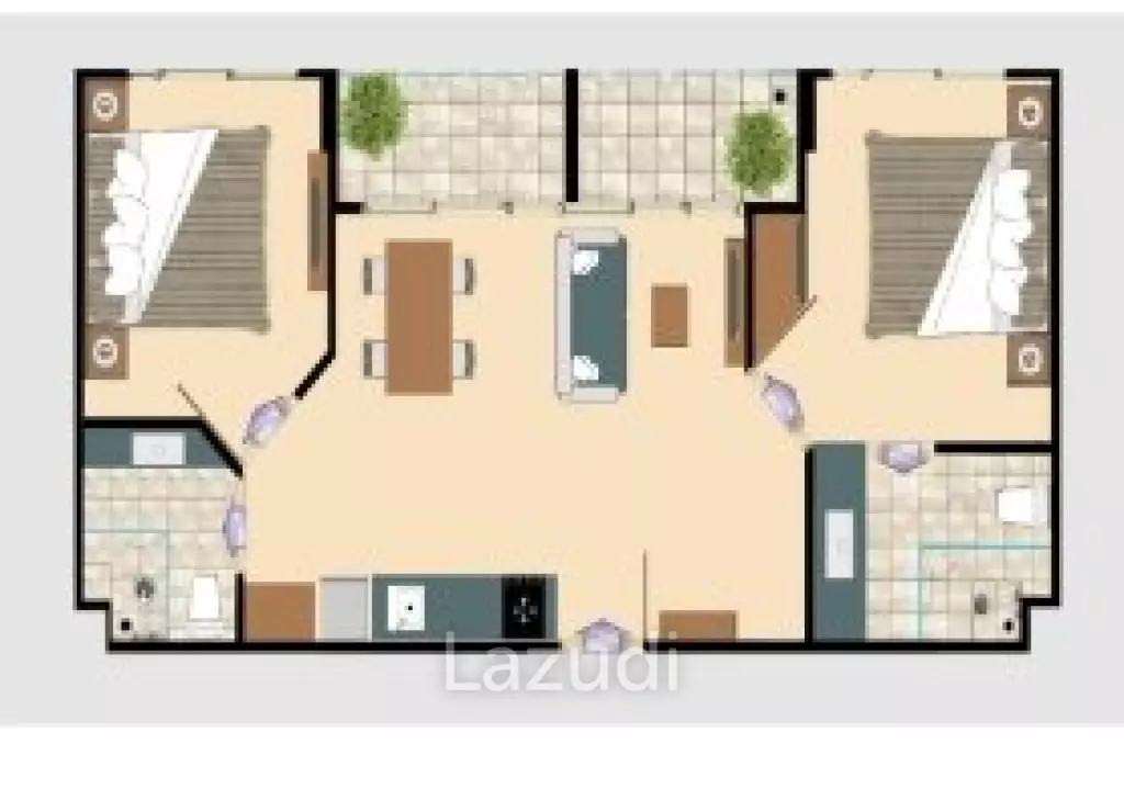Studio 1 Bed 26.50 SQ.M AERAS Beachfront
