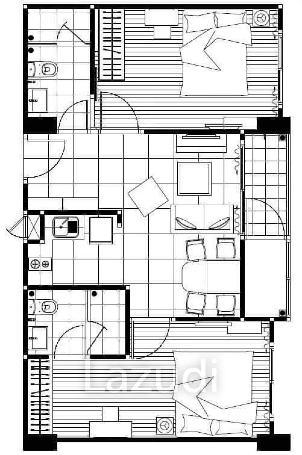 2 Bed 62 SQ.M Whizdom @ Punnawithi Station