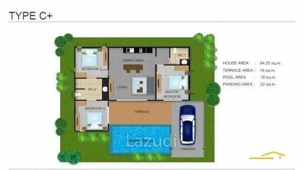 Mil Pool Villas : VILLA TYPE C+ (OFF-PLAN)