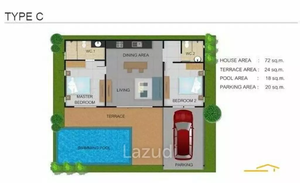 Mil Pool Villas 2: VILLA TYPE C (OFF-PLAN)