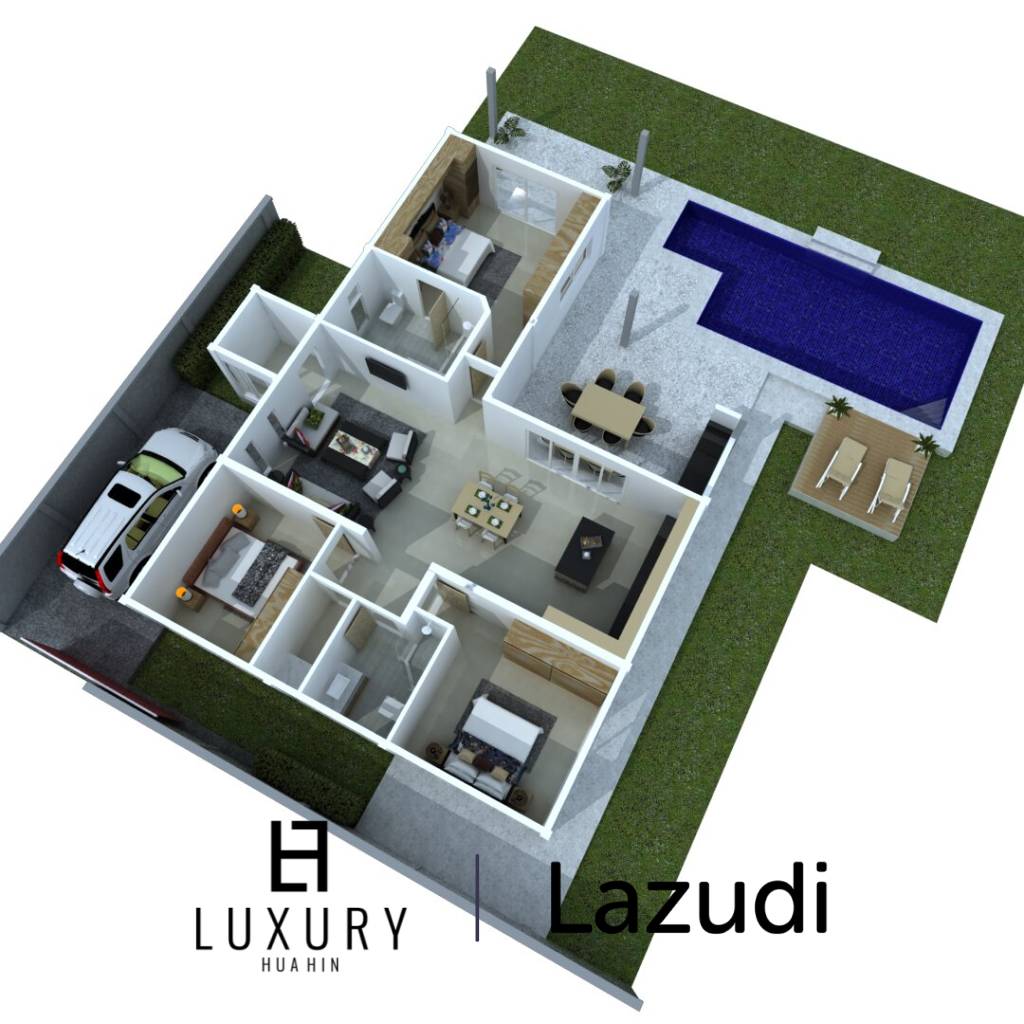 500 ตร.ม 3 เตียง 3 อาบน้ำ วิลล่า For ขาย