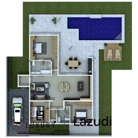 500 ตร.ม 3 เตียง 3 อาบน้ำ วิลล่า For ขาย