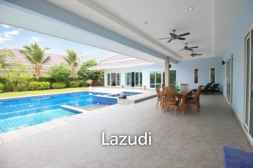PALM VILLAS : Good design 5 bed pool villa on large plot