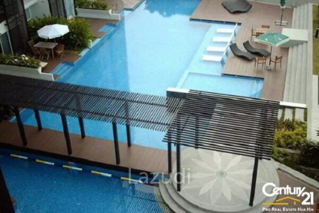 2 Bed with Pool View Condo in Town
