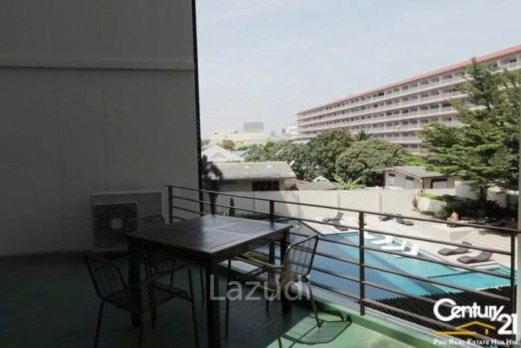 2 Bed with Pool View Condo in Town