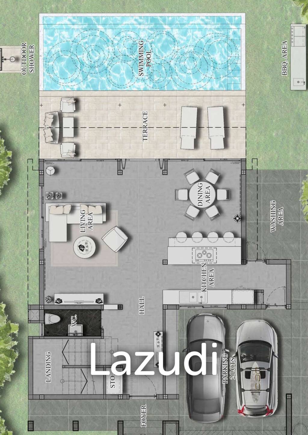 Вилла 346 кв.м. 3 Кровать 2 Ванна