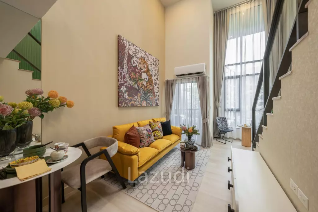 72 sqm loft-style 2-bed condo on 20th floor at FLO By Sansiri Khlong San